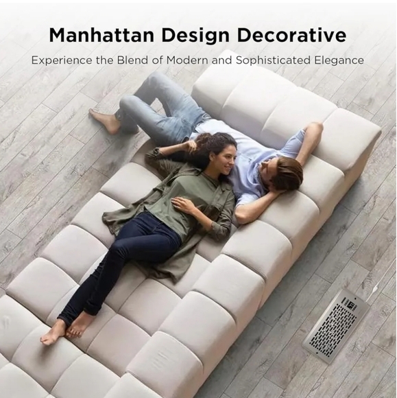 New Sanycasa Quiet Register Booster Fan Manhattan 4"X10" Satin Nickel NWT &  Box - Picture 12 of 13